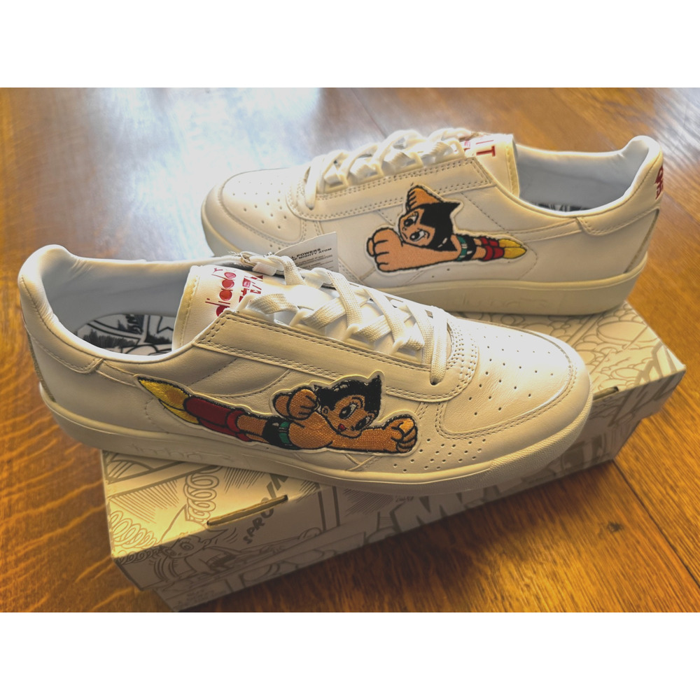 NIB BAIT x Diadora x Astro Boy M10.5/W12 B Elite White EXTRAS
